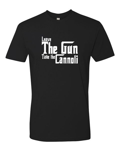 

2019 new summer cool tee shirt panoware men's movie quote t-shirt | leave the gun take the cannoli gangster cotton t-shirt