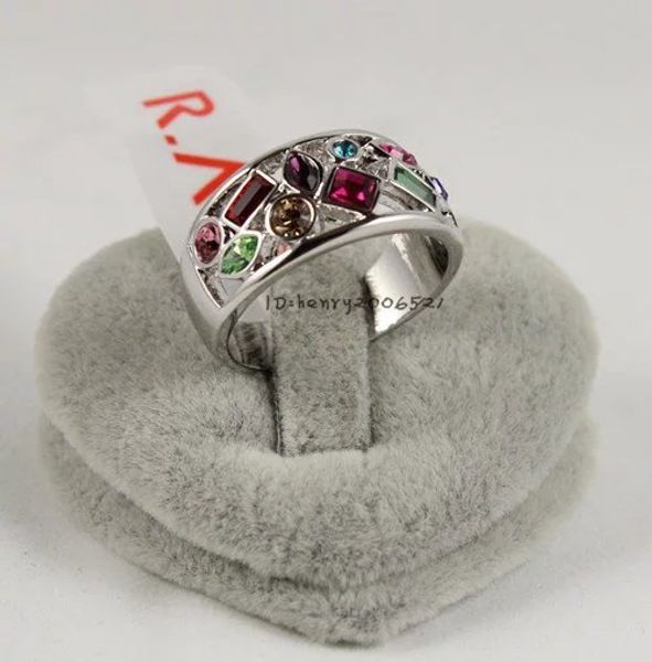 

brilliant multicoloured z women&#39s ring size7-9, Silver
