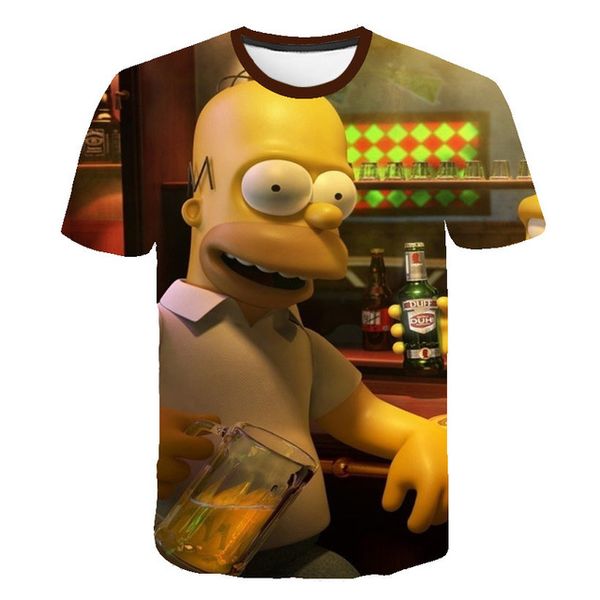 

men homer simpson and his son shorts sleeve brand clothing 3d print shirts plus size hentai hentai men clothing