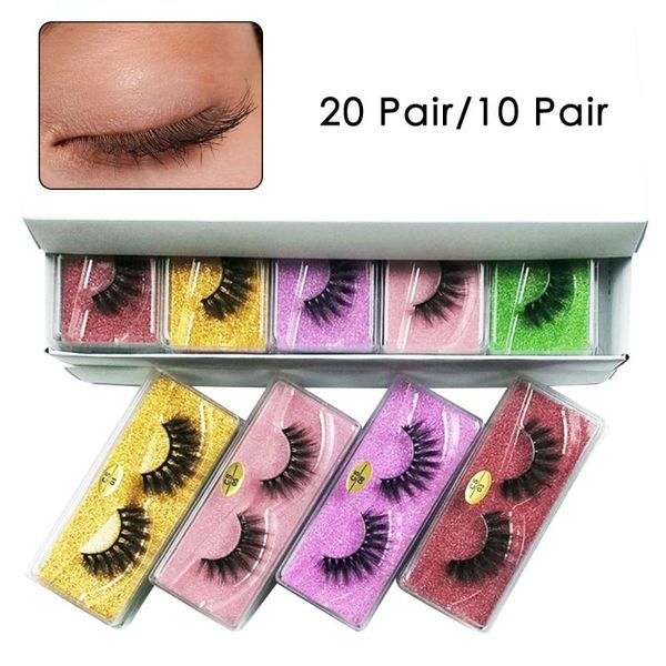 

wholesale eyelashes 10/20 pcs 3d mink lashes natural mink eyelashes wholesale false makeup false lashes in bulk