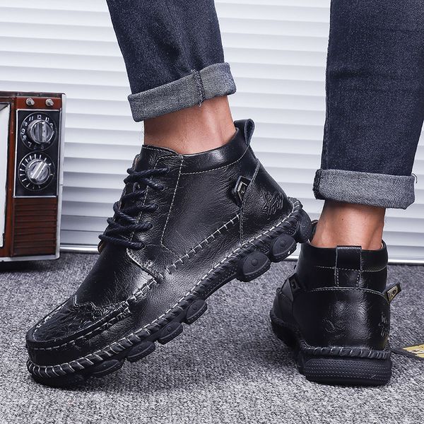 

zapatillas black shoes sport footwear man boots sneakers sale spring mens men informales outdoor hombre leather casual flat