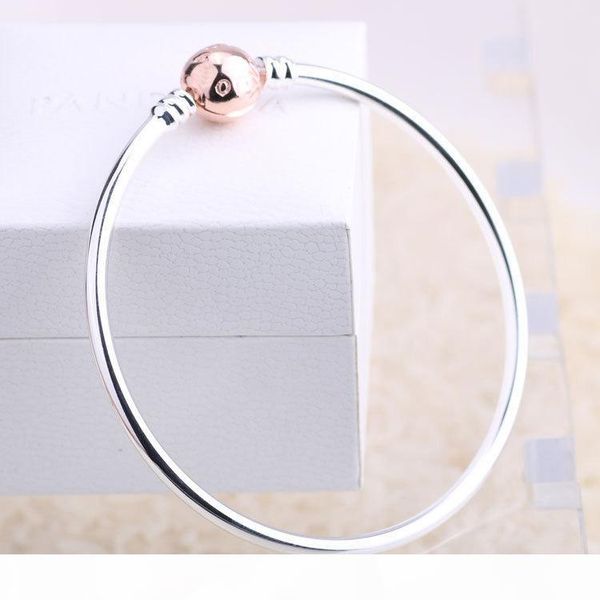 

authentic 925 sterling silver silver bracelet with clear cubic zirconia fits european designer style jewelry charms & beads 590711cz, Black