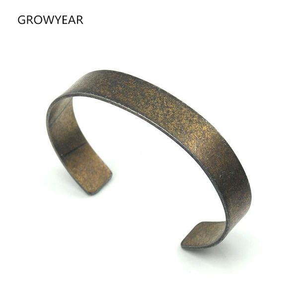 

blank antique black bracelet men steel fashion jewelry 1 piece ing