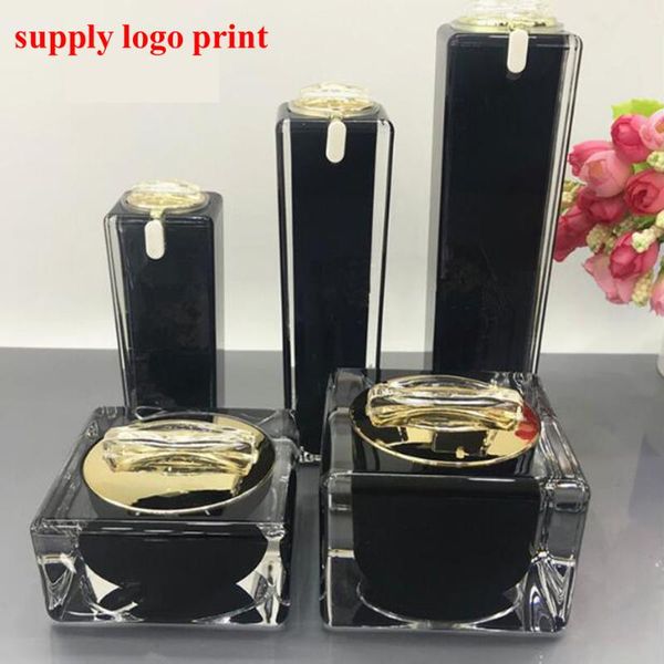 

50pcs/lot 30ml/50ml/100ml new high-end square crystal bottle acrylic lotion bottle essence