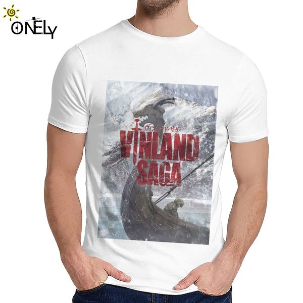 

for man t-shirt vinland saga anime viking otaku manga pure cotton crewneck cartoon design t-shirt