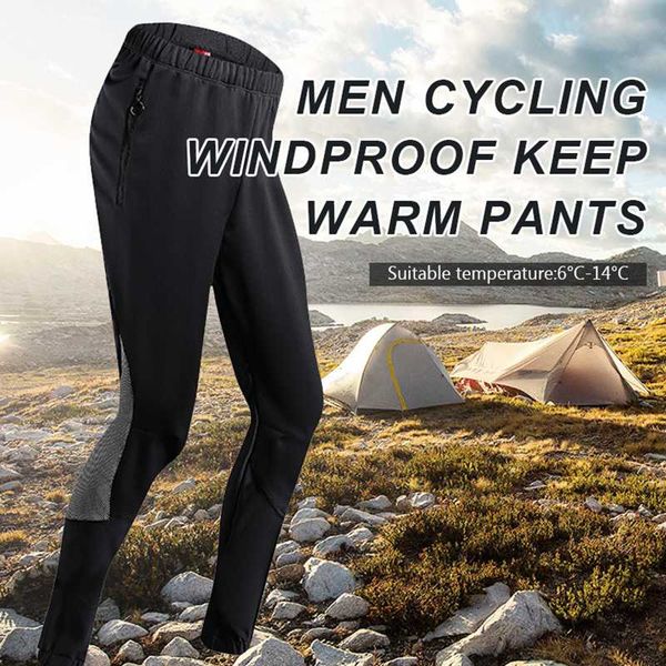 

santic autumn winter keep warm men casual cycling pants fleece thermal windproof mtb road bike pant reflective bicycle equitment, Black;blue