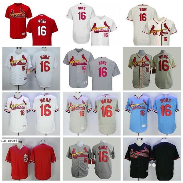 

vintage baseball 16 kolten wong jerseys retire 1985 red white blue grey beige team color all stitched pullover flexbase cool base high/top, Blue;black