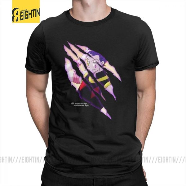 

hunter x hunter t-shirts hisoka comic pure cotton japanese funky tee shirts male short sleeves t shirts crew neck