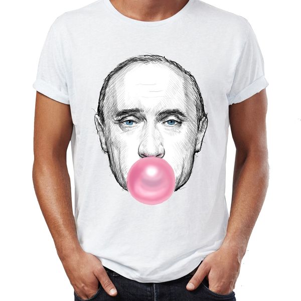 

мужская футболка владимир путин и bubble gum artsy tee