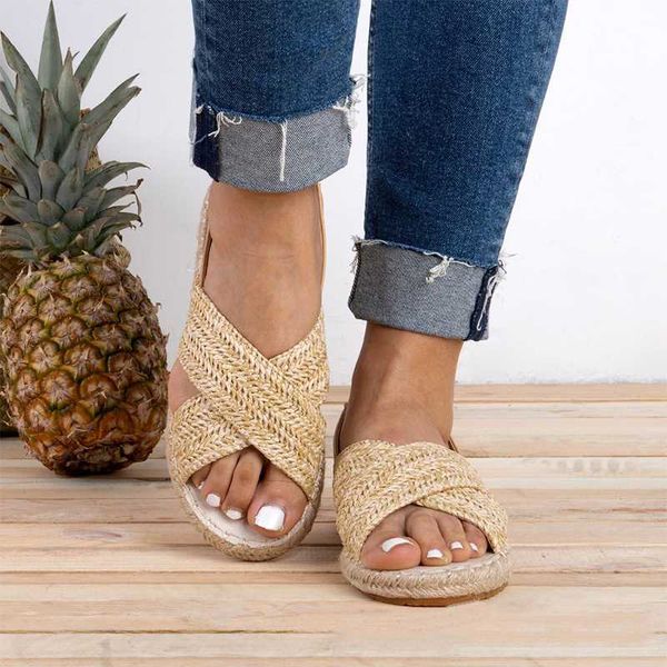 

woman woven rope sandals summer 2020 new design outdoor espadrilles beach japanese strap breathable female fisherman shoes, Black