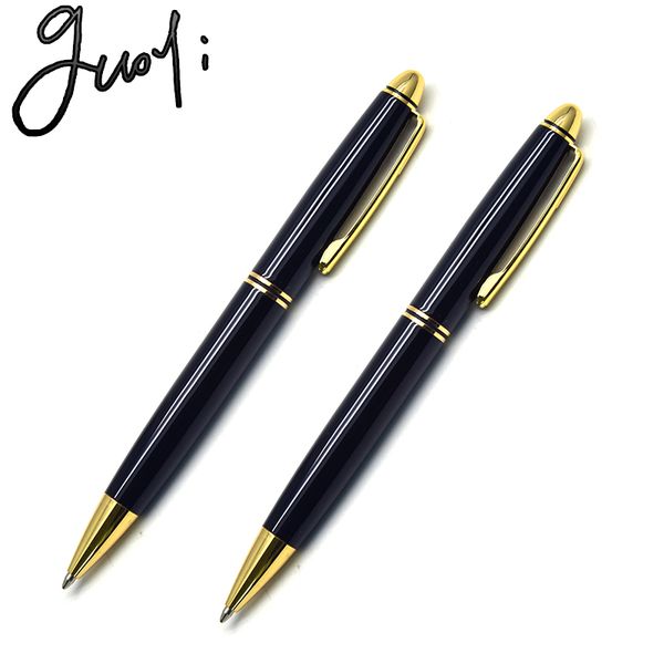 

guoyi c616 g2 424 steel shell ballpoint pen metal high-end business office gifts and corporate logo customization signature pen, Blue;orange