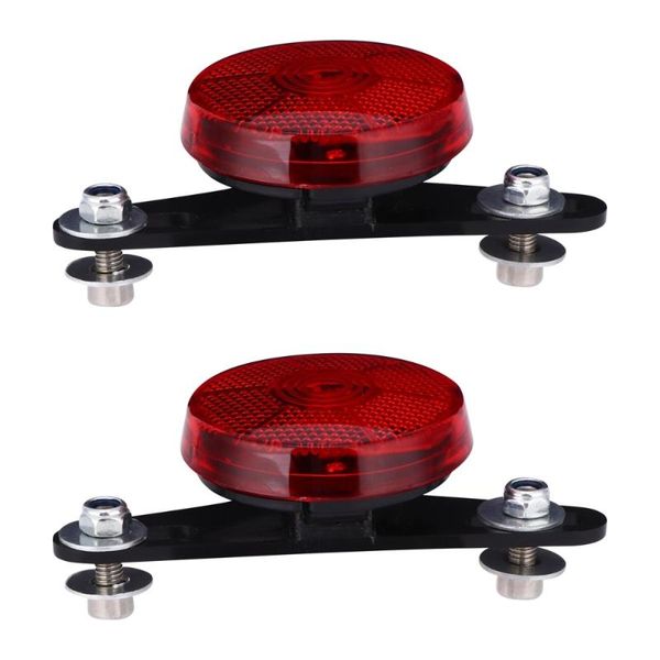 

bike lights 2pcs bicycle rear shelf taillight multi-function flashing warning light practical signal lamp for use (red)