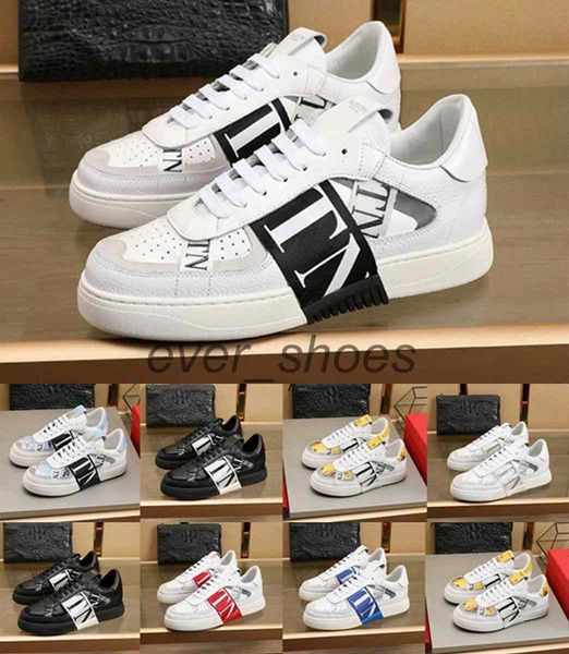 

new color platform shoes italy fashion men women open sneakers stripe studs genuine leather flat casual shoes 36-45, Black