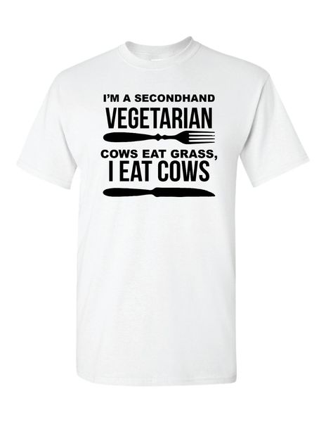 

new men t shirt fashion tee secondhand vegetarian tee funny animal new humor shirt cool gift vintage t shirts
