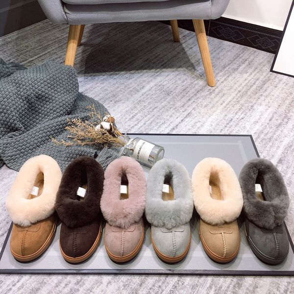 

2020 winter australia classic snow boots good fashion tall boots real leather bailey bowknot women bailey bow knee boots shoes 04u1104, Black