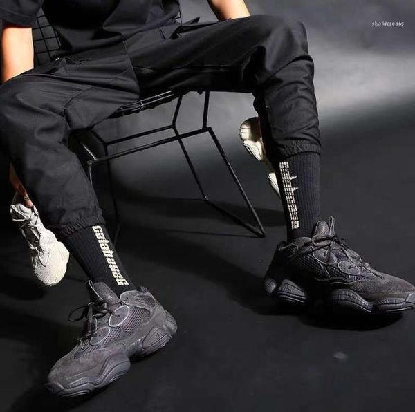 

spring summer stocking males fashion casual underwears mans letter print sport stockings couples designer breathable deodorant, Black