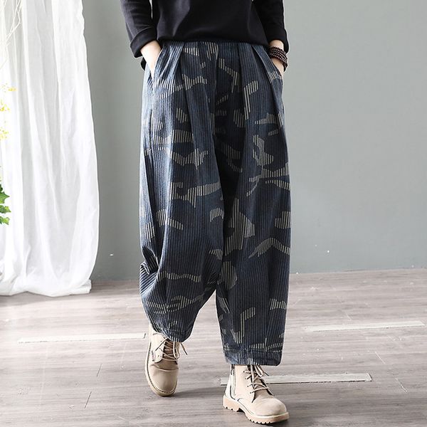 

vintage denim pants jeans straight joggers baggy trousers oversized women elastic waist big loose print retro az31681814, Blue