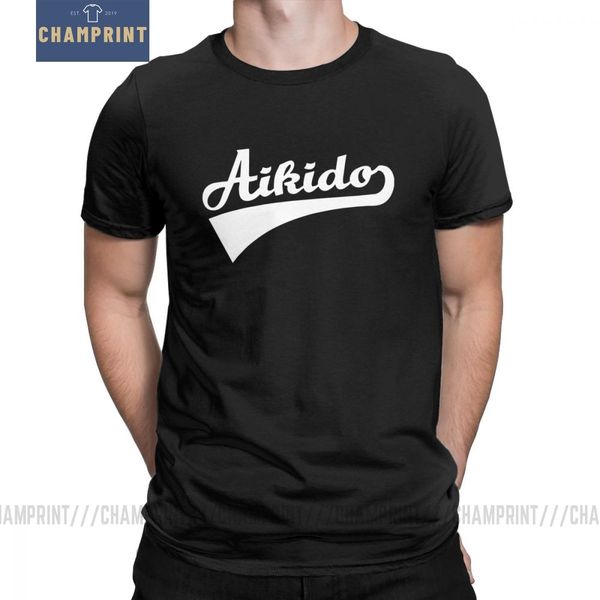 

aikido men t shirt martial art morihei ueshiba casual 100% cotton short sleeve tees crew neck t-shirts plus size