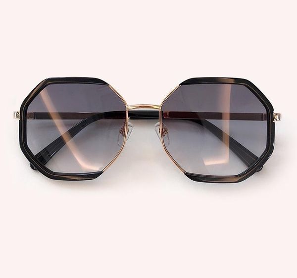 

2020 vintage polygonal sunglasses women sun glasses fashion square eyeglasses uv400 female gafas de sol001, White;black