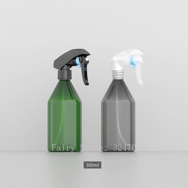 

300ml 20pcs drak green/clear black empty professional spray bottle,diy refillable spray nozzle container,portable garden package