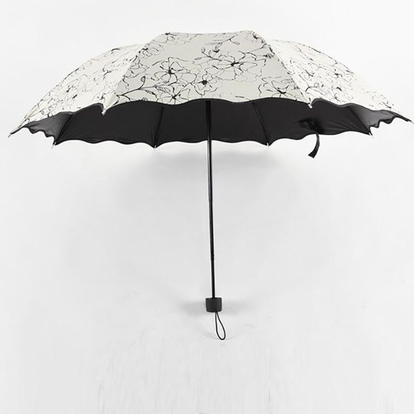 

gift for waterproof folding women female pattern lace sunny paraguas umbrella girls rainy flower parasol rain creative erdeb uy2008