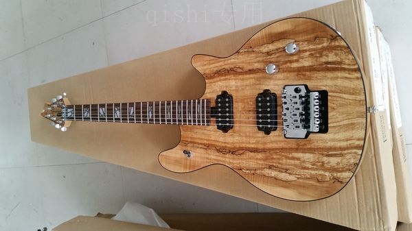 

special inlay in fingerboardrotten wood or tree 22 fret electric guitar china factory made