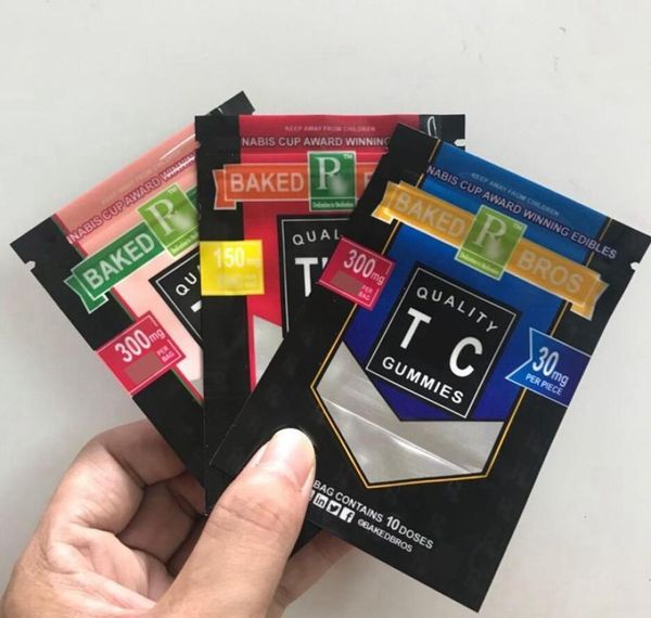 

3types proof gummies bags bag candy edibles bros herb new 2020 300mg holographic baked smell packaging bears 150 empty dry for jjxh gulkngb