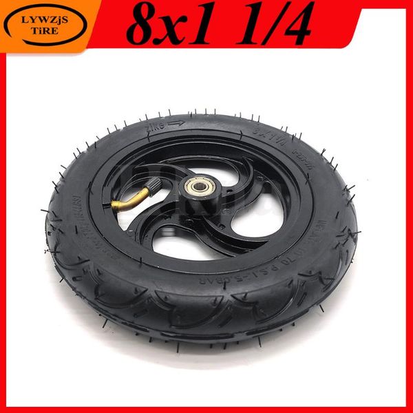 

8x1 1/4 wheel electric scooter tire & inner tube with alloy hub for folding electric scooter 200x45 pneumatic wheel parts