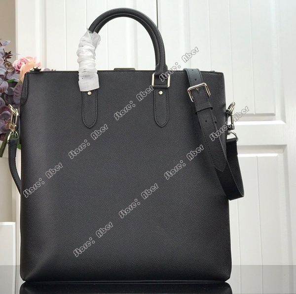 

aber men women briefcase bag men's genuine leather lapbag business tote for document office portable lapshoulder bag m33433sz