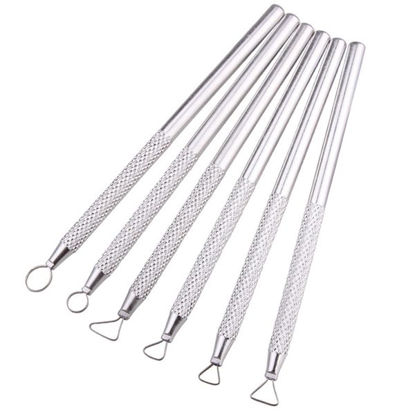 

6pcs/set diy crafts sculpting clay tools kids toy portraits ribbon aluminium