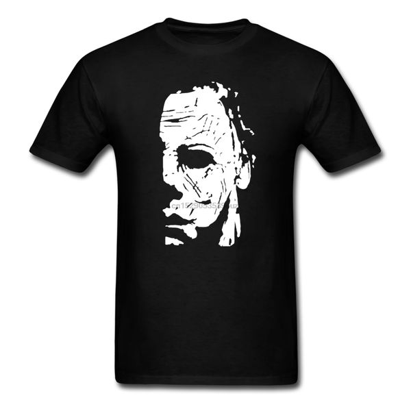 

michael myers mask halloween horror scary gift t-shirt plus sizes(1