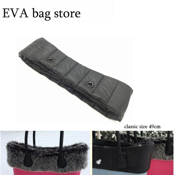 

quilted trim fashion women bag new size fur trims plush decoration for obag classic size plush decoration handbag women