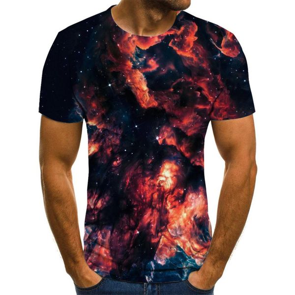 

planet pattern 3dt-shirts 3d print shirts funny funny plus size men clothing