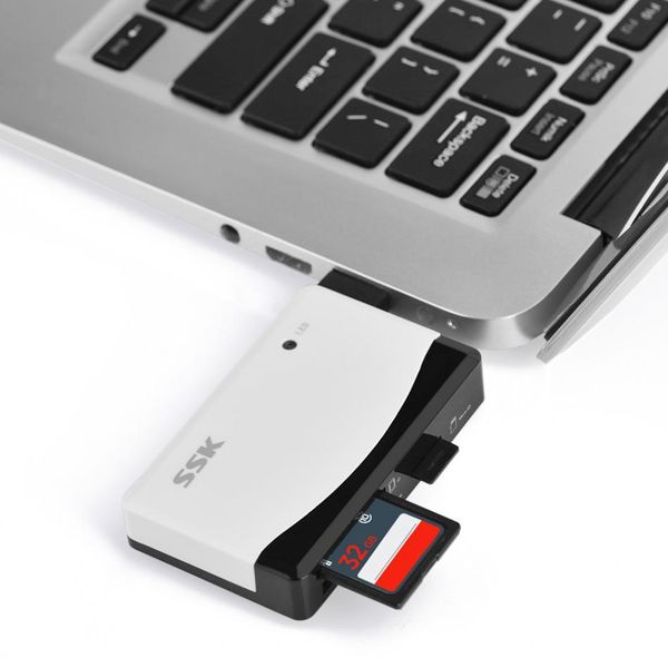 

cgjxsssk scrm057 mulitfunction card reader can rotated usb 2 .0 card reader high speed sd /micro sd /ms /cf memory card reader