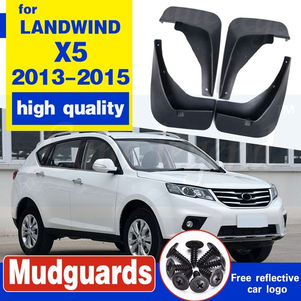 

front rear car mud flap for landwind x5 2013-2015 2014 mudflaps splash guards mud flap mudguards fender