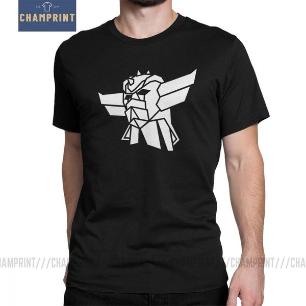 

goldorak ufo robot grendizer t-shirt мужчины с коротким рукавом повседневная тройники crewneck 100% хлопок одежда печать футболки