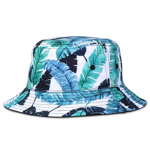 

women summer foldable cap travel sunhat outdoor round casual beach wide brim fashion floral print cute suncare bucket hat, Blue;gray