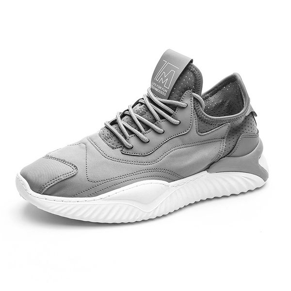 

mens shoes casual sneakers men designer breathable flat footwear lace up running shoes fashion lightweight trainers zapatillas, Black