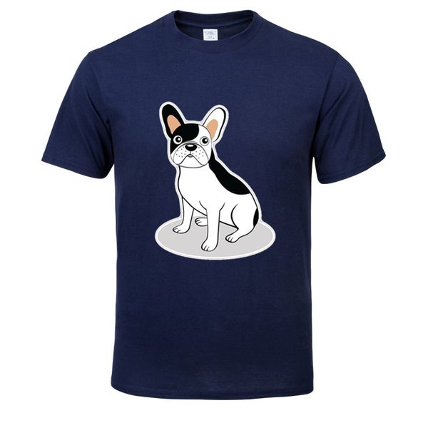 

i love french bulldog t shirt mens black and white 100% cotton t-shirts summer skateboard tee boy skate tshirt