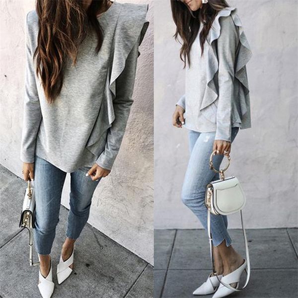 

dropshipping осень дамы дизайнер сборки hoodie solid color печатные сыпучие длинным рукавом фуфайки повседневная одежда женский, Black