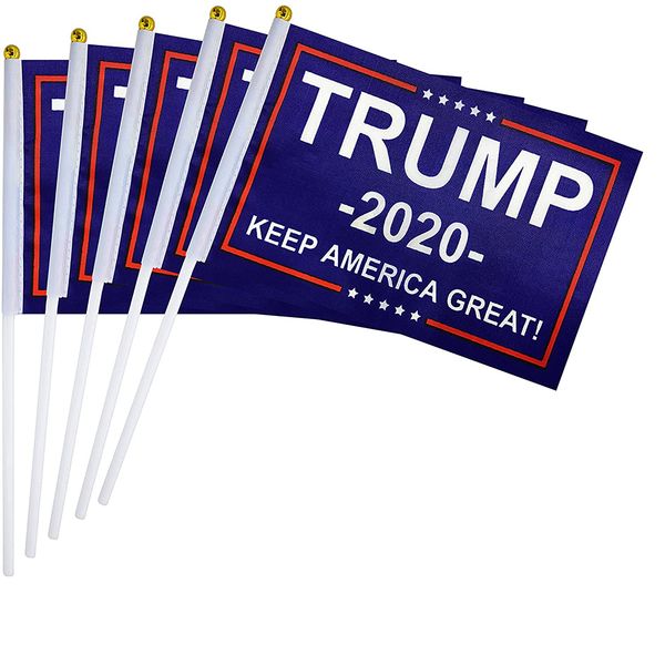 

сейс дональд трамп флаг президент 2020 keep america great флаг малой мини ручных стик флаги баннер сделать америки отлично подходит для парт