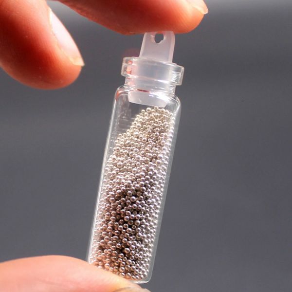 

1box 2020 new shining spherical shape nail glitter powder dust 3d nail art decorations art bottle tip stickers diy tool, Silver;gold