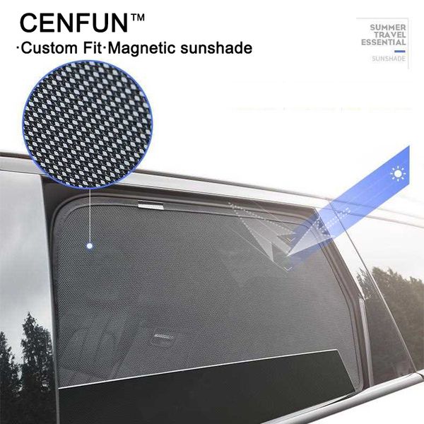 

5pcs magnetic car window laser shade blind mesh side door for mazada 3