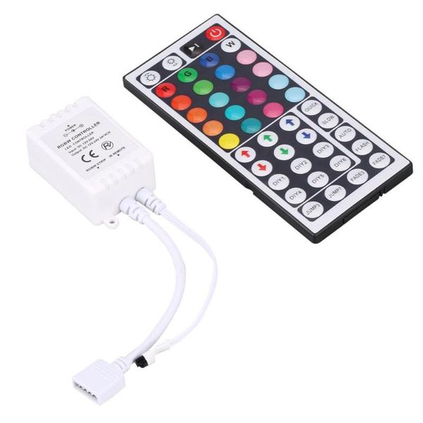 

44 key rf ir remote control with power adapter rgb controller dimmer dc12v control remoter for led lights strip