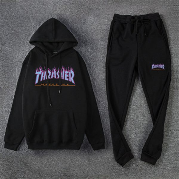 

2020 new style autumn and winter new men's sweater suit casual hoodie sweater suit with fast shipping, Gray