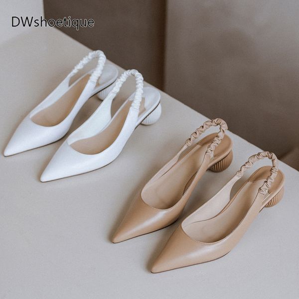 

dress shoes pointed toe block heel women slip on slingbacks, Black