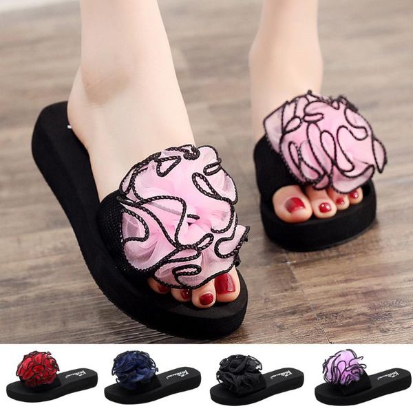 

brand slippers ladies summer bohemia shoes women open toe sandal anti slip outdoor slippers female beach flat slider, Black