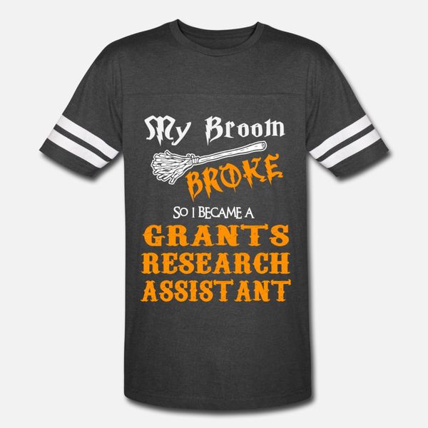 

grants research assistant t shirt men personalized cotton o-neck slim graphic breathable spring vintage shirt