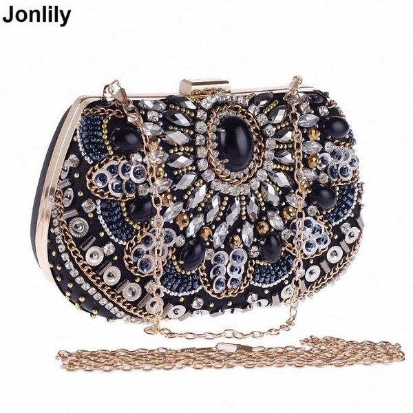 

beaded fashion women pearl evening bag luxury women elegant mini diamond day clutch gorgeous bridal wedding party bag li-1101