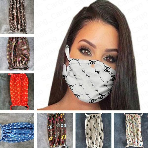 

fashion face mask with filter slot sunproof dustproof mouth cover women ladies mask breathable respirator washable brand masks dhl e41103, Blue